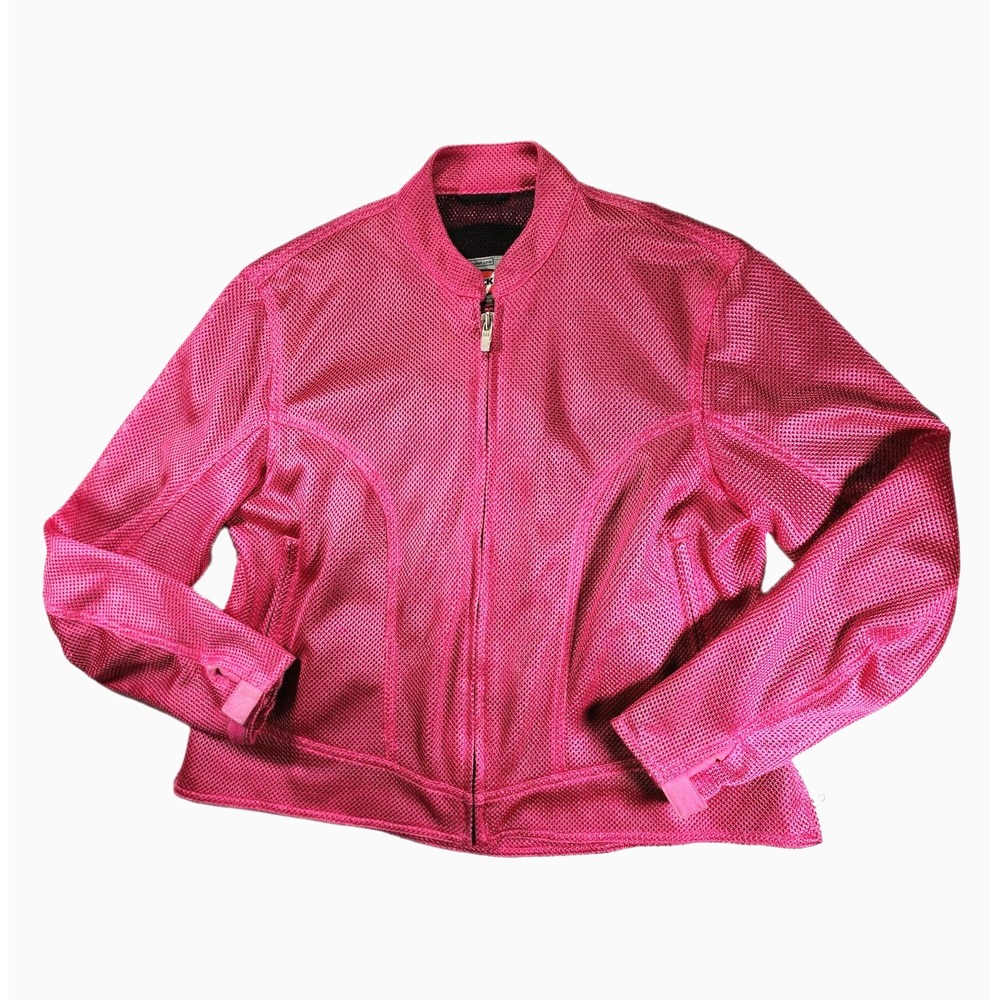 Joe Rocket Women's XL Mesh Hot Pink Motorcycle Riding Jacket EUC Armor Pockets